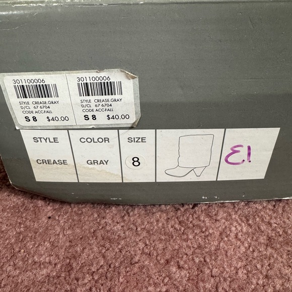 Charlotte Russe gray heeled booties - Picture 7 of 9